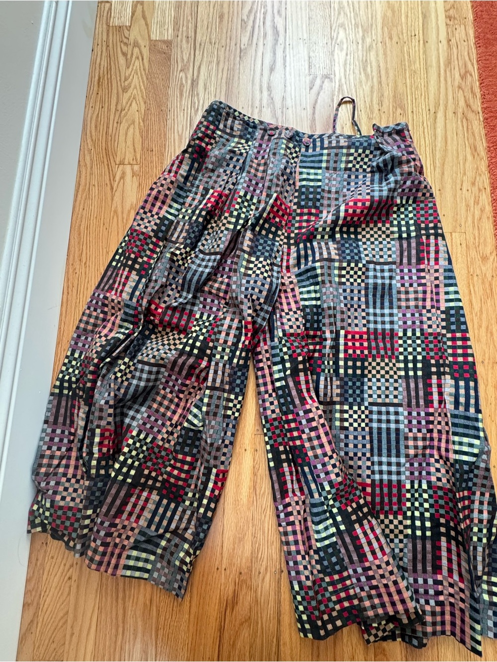Rujuta Sheth - Frida Pants - Wide-Leg Patterned Palazzo Pants - Sz S - Picture 5 of 6